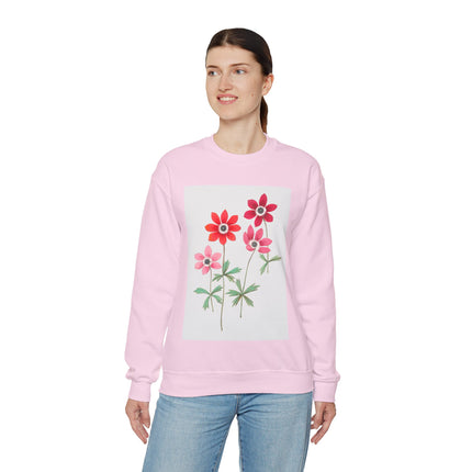 Anemoon, Anemone by Anselmus Boëtius de Boodt Heavy Blend™ Crewneck Sweatshirt