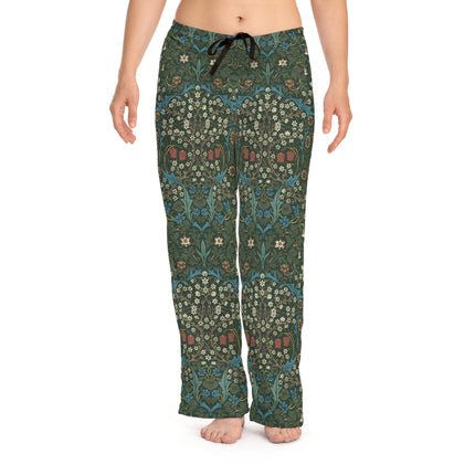 Blackthorn by William Morris Women's Pajama Pants (AOP)
