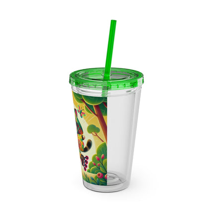 Firefly Dance on Wheels Sunsplash Tumbler with Straw, 16oz