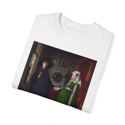 Arnolfini Portrait by Jan Van Eyck Unisex Garment-Dyed T-shirt
