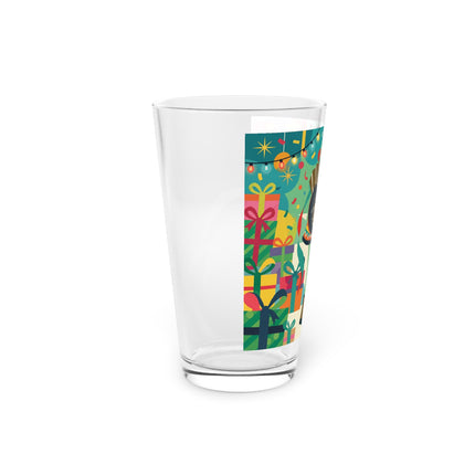 🎄✨ The Lady Of The Christmas Ornament Pint Glass – Art Deco Holiday Fantasy