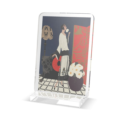 Art Deco Flapper Acrylic Plaque – Elegant Glamour & Timeless Style