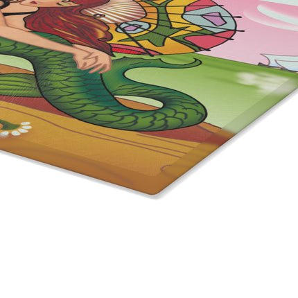 Siren Serenade Glass Cutting Board