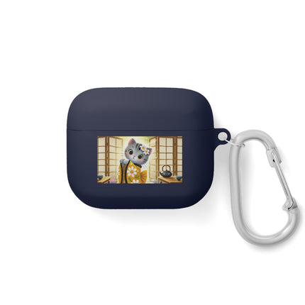 Playful Kitten in the Tea Room AirPods and AirPods Pro Case