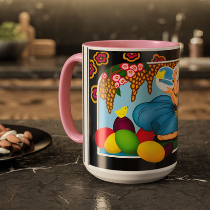 Blooms and Chicks Colorful Mugs (11oz, 15oz)