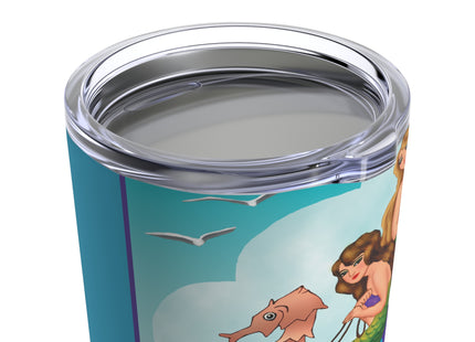 Three Mermaids with Strings of Pearls by Carlo Chiostri Tumbler 20oz