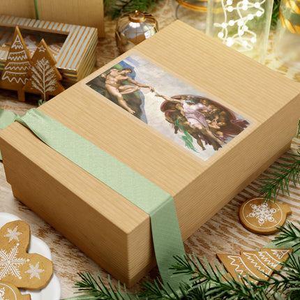 The Creation of Adam by Michelangelo Buonarroti Kiss-Cut Stickers (4 Stickers)