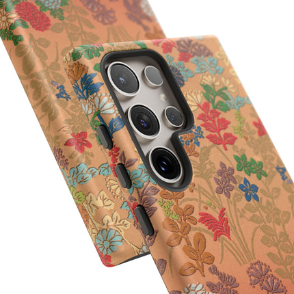 Ornamental Japanese Flower Pattern Phone Cases