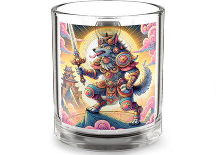 Mountain Wolf Glass Mug, 10oz