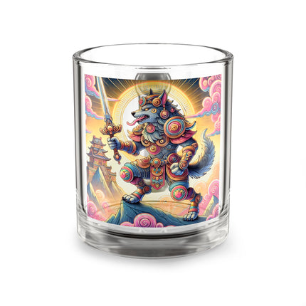Mountain Wolf Glass Mug, 10oz