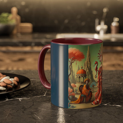 The Seahorse Court Colorful Mugs (11oz, 15oz)
