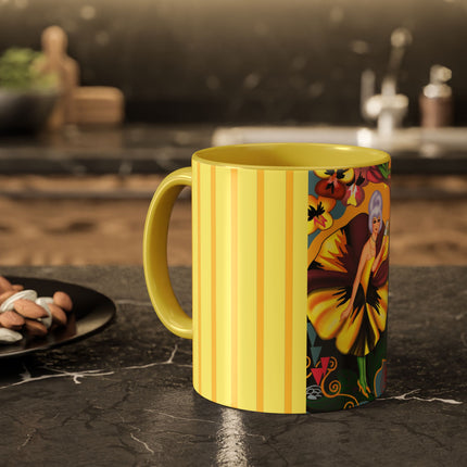 Enchanted Pansy Elegance Colorful Mugs (11oz, 15oz)