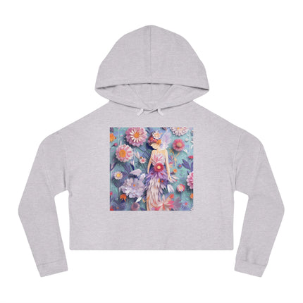 Aster Fairy Women’s Cropped Hooded Sweatshirt