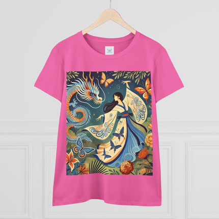 Fairy Waltz in the Butterfly Garden Cotton Tee