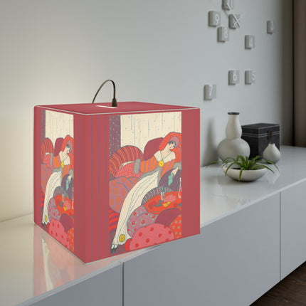 Les Coussins by Georges Lepape Light Cube Lamp
