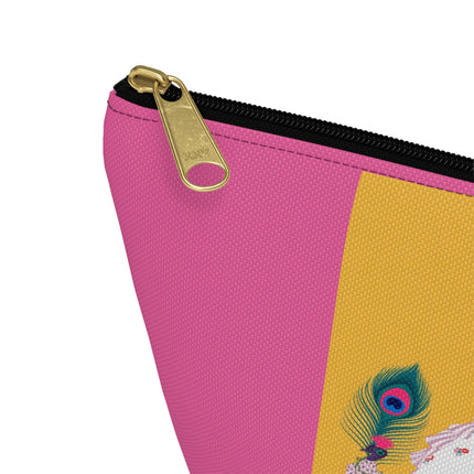 Peacock Ladies in the Garden Cosmetic Bag – Playful Elegance & Art Deco Charm