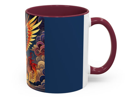 Flame-Winged Horse at Sunset Colorful Mugs (11oz, 15oz)