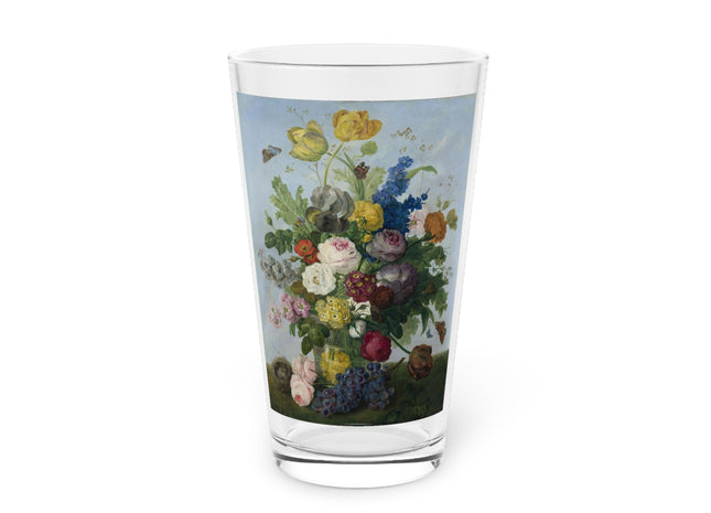 Bouquet of Flowers and a Nest by Sebastian Wegmayr Glass, 16oz