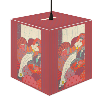 Les Coussins by Georges Lepape Light Cube Lamp