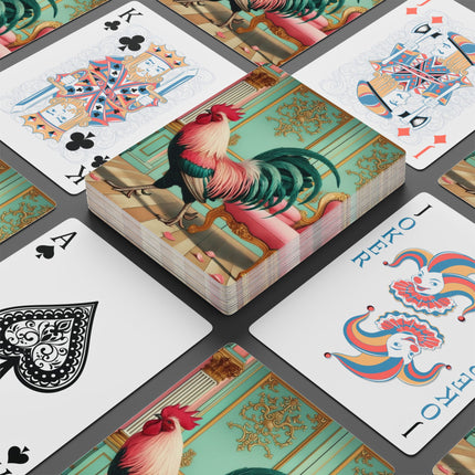 The Salon Rooster Playing Cards