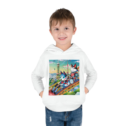 Kitsune Carnival Toddler Pullover Fleece Hoodie
