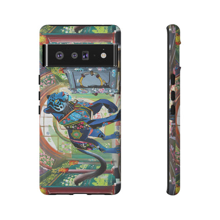 Cyber Panther's Hunt Phone Cases