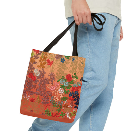 Japanese Flower Pattern by G.A. Audsley Tote Bag (AOP)