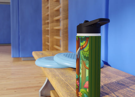 Stealthy Stripes Stainless Steel Water Bottle, Standard Lid