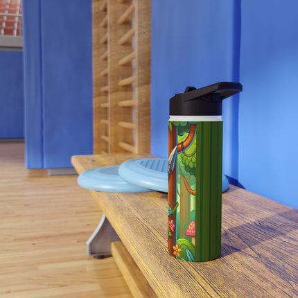 Stealthy Stripes Stainless Steel Water Bottle, Standard Lid