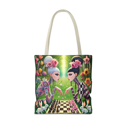 The Spring Gambit: A Fairy’s Move Tote Bag – Whimsical Chess & Spring Magic