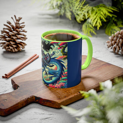 Mystic Guardian of the Sky Light Colorful Mugs (11oz, 15oz)