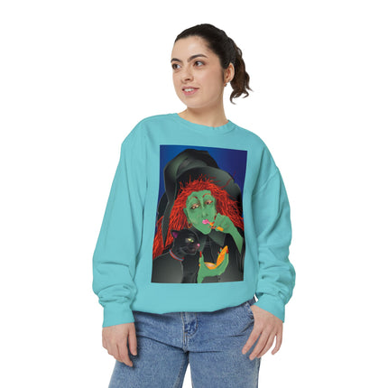 Mirror, Mirror A Witch's Touch Unisex Garment-Dyed Sweatshirt