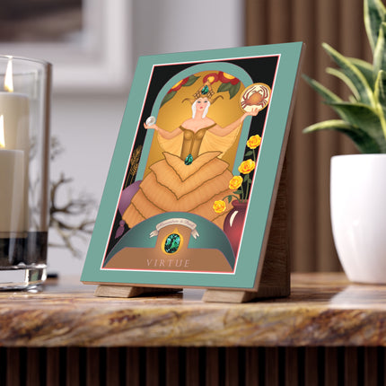 June & Pearl, Alexandrite Ceramic Tile — Gem Series by Sofia Chiostri
