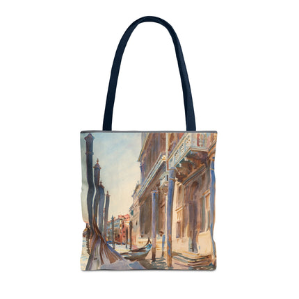 Gondola Moorings on the Grand Canal by John Singer Sargent Tote Bag (AOP)