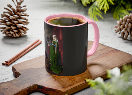 Arnolfini Portrait by Jan Van Eyck Colorful Mugs (11oz, 15oz)