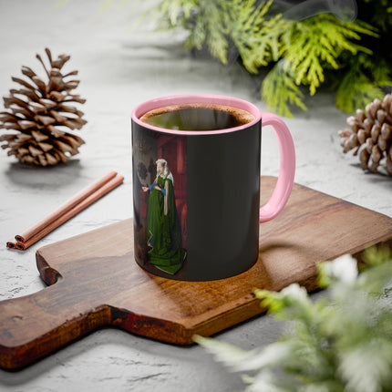 Arnolfini Portrait by Jan Van Eyck Colorful Mugs (11oz, 15oz)
