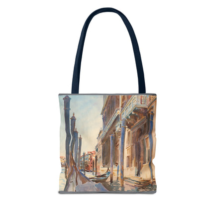 Gondola Moorings on the Grand Canal by John Singer Sargent Tote Bag (AOP)
