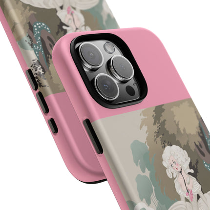 Rococo Garden Reader Phone Case – Whimsical Elegance & Timeless Charm