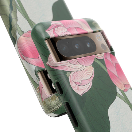 Blooming Lotus Flowers by Ohara Koson Phone Cases