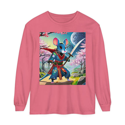 Cyber Samurai Rat Long Sleeve T-Shirt