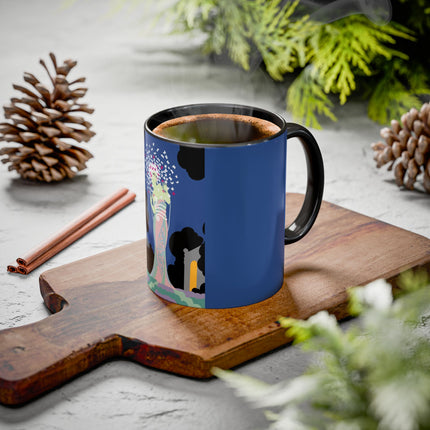 Butterfly Enchantress Colorful Mugs – Ethereal Art Deco Magic & Transformation