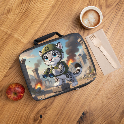 The Snow Leopard Lookout Lunch Bag – Adventure, Curiosity & Fearless Style