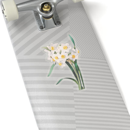 Chinese Sacred Lily botanical illustration by Pierre-Joseph Redouté Kiss-Cut Stickers (4 Sizes)
