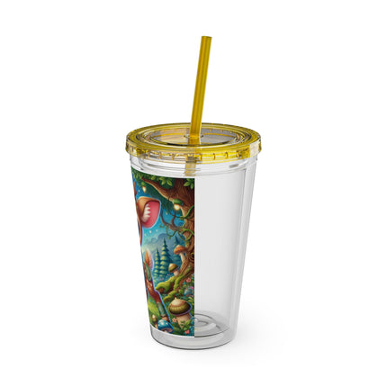 Fawn Defender Sunsplash Tumbler with Straw, 16oz