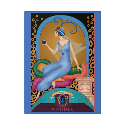September & Sapphire – Sofia Chiostri’s Celestial Art Deco Canvas