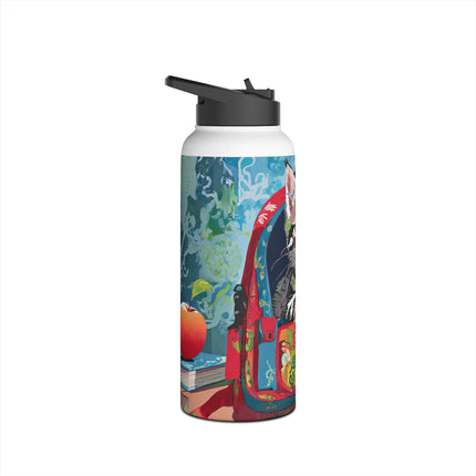 Whiskered Wanderings Stainless Steel Water Bottle