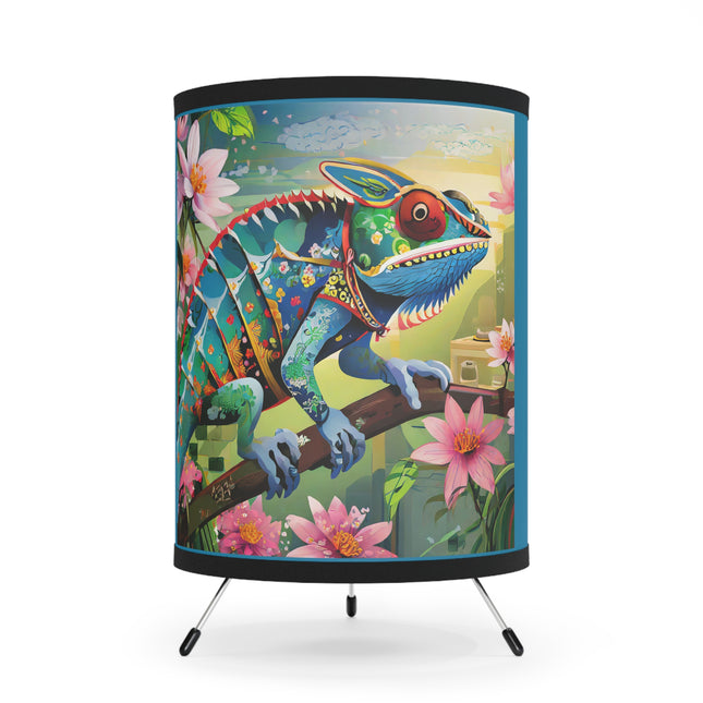 Camouflage Chameleon Tripod Lamp