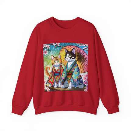 Kimono Kitties Unisex Heavy Blend™ Crewneck Sweatshirt
