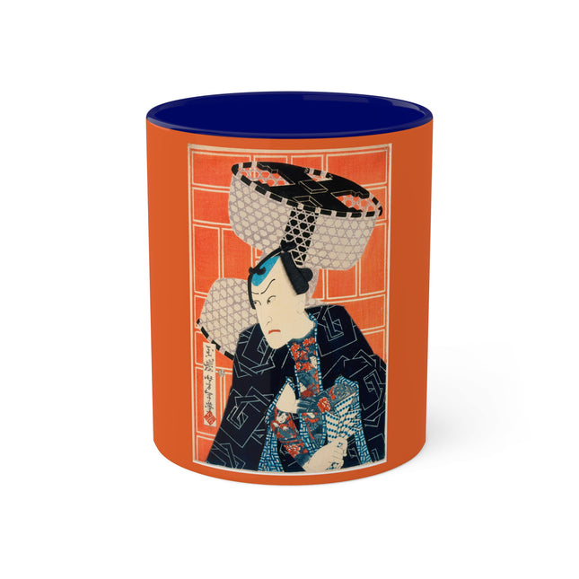 The Actor Kawarasaki Gonjūrō for a Fire Troupe by Tsukioka Yoshitoshi Colorful Mugs, 11oz