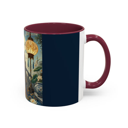 Moonlit Bridge Gentleman Colorful Mug – Imperial Serenity & Moonlit Harmony